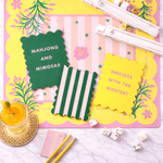 Palm Springs Yellow Mahjong Shufflers Set of 2 - Pages & Parcels