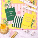 Palm Springs Yellow Mahjong Shufflers Set of 2 - Pages & Parcels