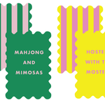 Palm Springs Yellow Mahjong Shufflers Set of 2 - Pages & Parcels