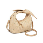 Paloma Studded Straw Crossbody Bag - Pages & Parcels