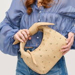 Paloma Studded Straw Crossbody Bag - Pages & Parcels