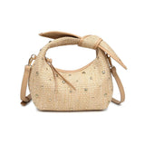 Paloma Studded Straw Crossbody Bag - Pages & Parcels