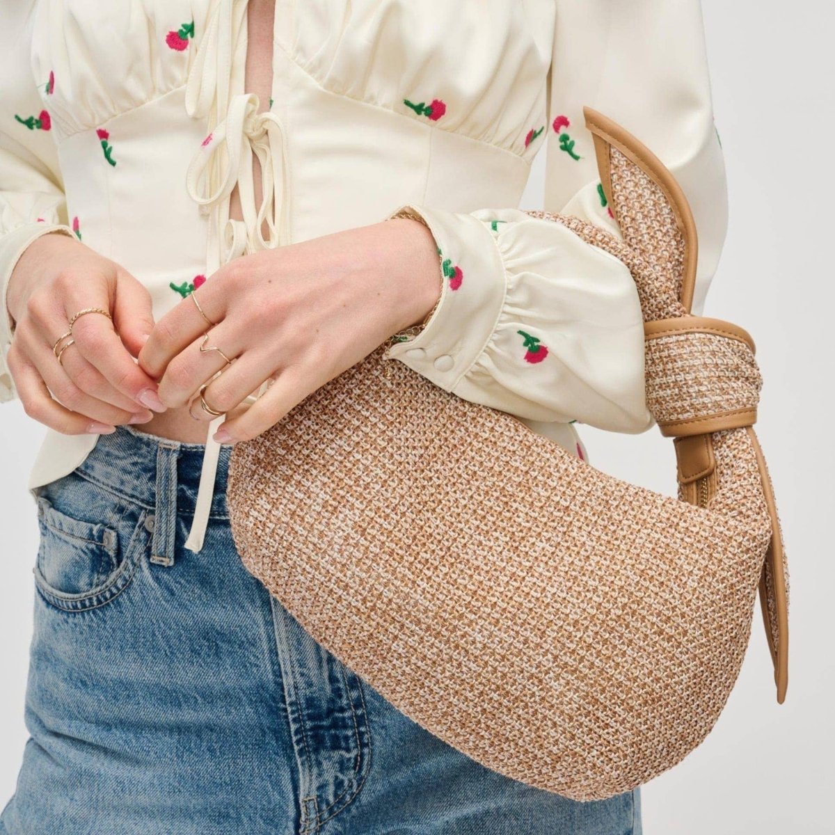 Paloma Woven Straw Crossbody Bag - Pages & Parcels