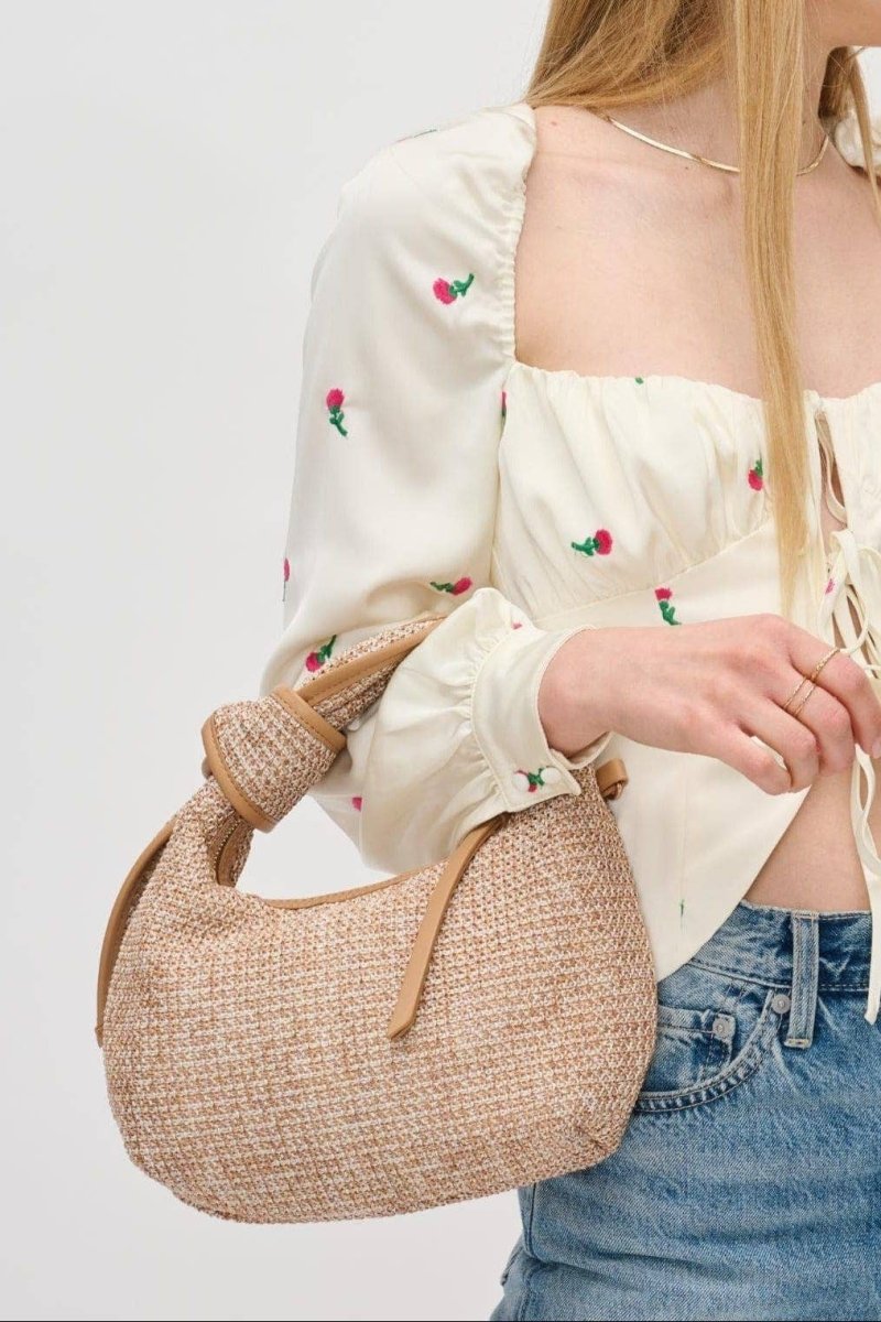 Paloma Woven Straw Crossbody Bag - Pages & Parcels