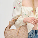 Paloma Woven Straw Crossbody Bag - Pages & Parcels