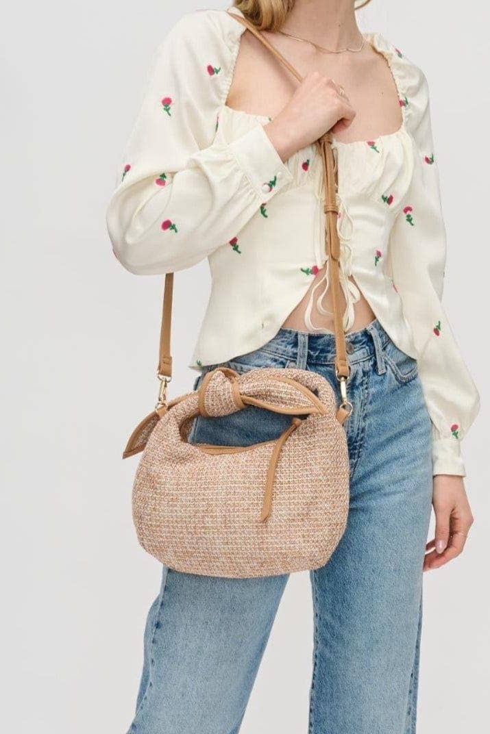Paloma Woven Straw Crossbody Bag - Pages & Parcels