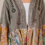 Patchwork Embroidered Kimono Shrug - Pages & Parcels