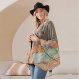 Patchwork Embroidered Kimono Shrug - Pages & Parcels