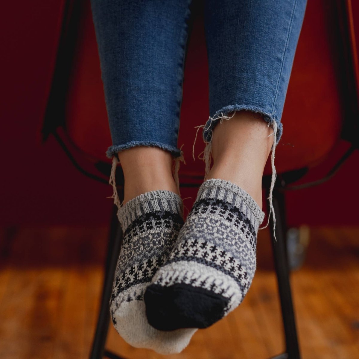 Pepper Ankle Socks | Sustainable USA Made No - Show Sock  - Pages & Parcels
