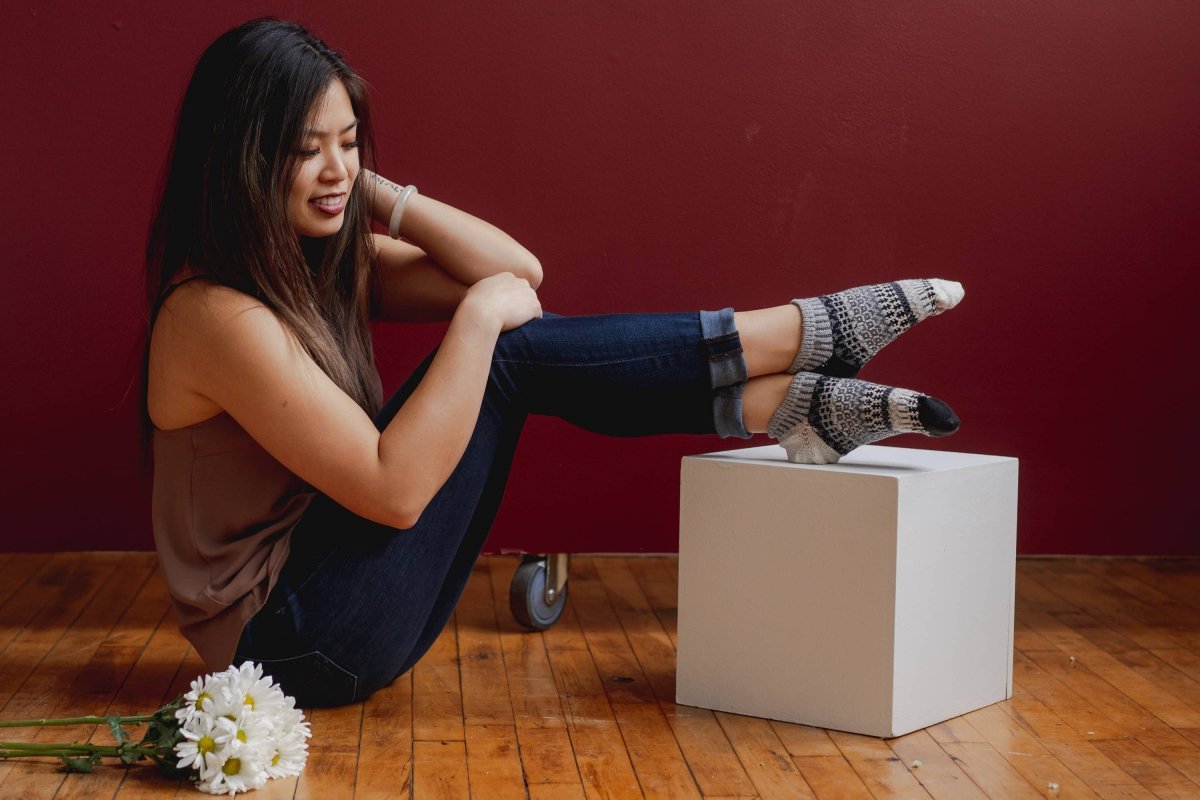 Pepper Ankle Socks | Sustainable USA Made No - Show Sock  - Pages & Parcels