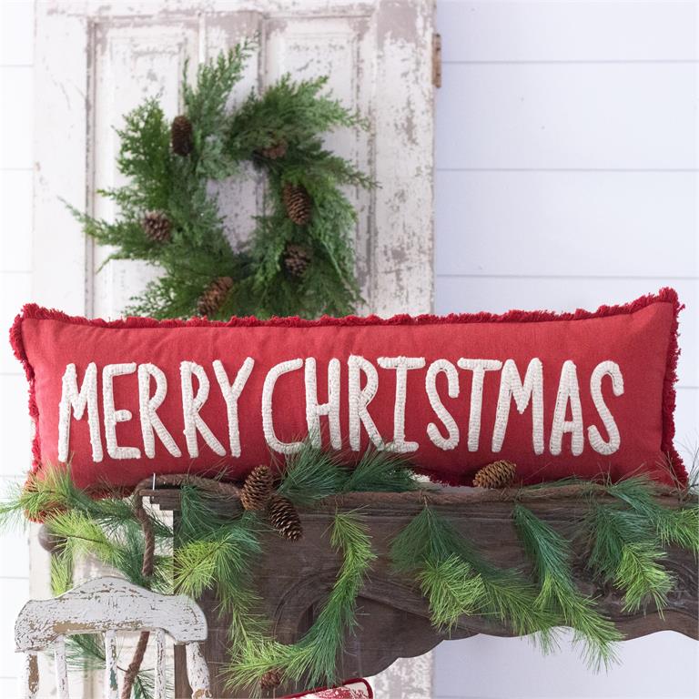 Pillow - Merry Christmas, Stone Washed - Pages & Parcels