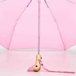 Pink Compact Eco - Friendly Wind Resistant Duck Head Umbrella - Pages & Parcels