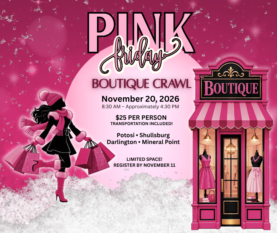 Pink Friday Boutique Crawl! - Pages & Parcels