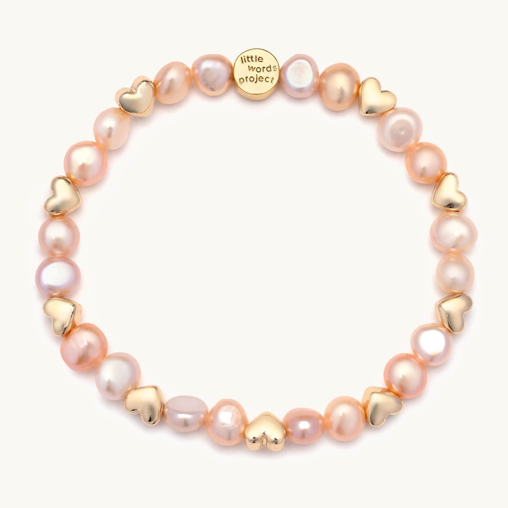 Pink Hearts by the Pearl Bracelet Base - Pages & Parcels