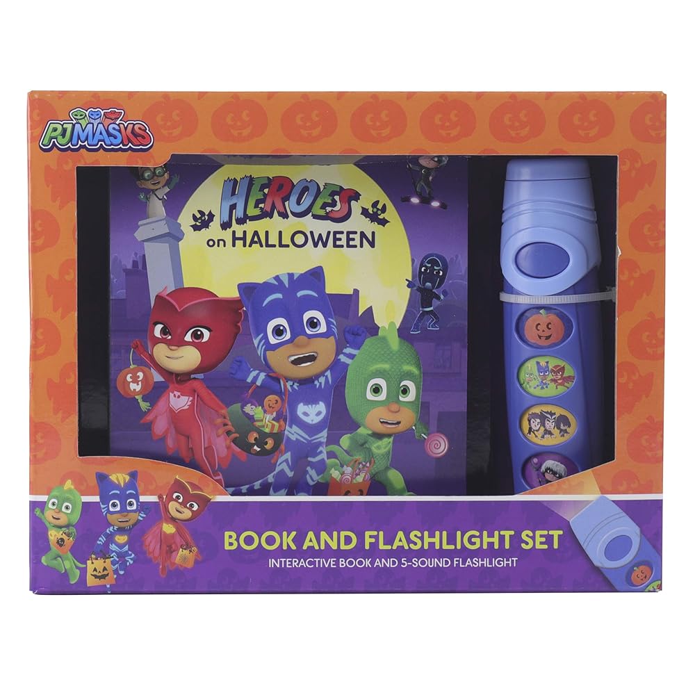 PJ Masks - Heroes on Halloween Sound Book and Flashlight Set - PI Kids cover image