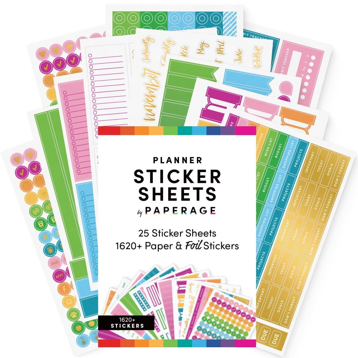 Planner & Calendar Sticker Book – 25 Sheets - Pages & Parcels