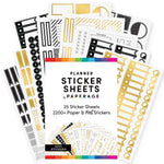 Planner & Calendar Sticker Book – 25 Sheets - Pages & Parcels