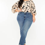 PLUS MID RISE SLIM BOYFRIEND DARK WASH | Kan Can - Pages & Parcels