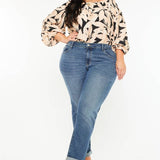 PLUS MID RISE SLIM BOYFRIEND DARK WASH | Kan Can - Pages & Parcels