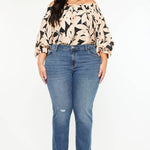PLUS MID RISE SLIM BOYFRIEND DARK WASH | Kan Can - Pages & Parcels