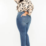 PLUS MID RISE SLIM BOYFRIEND DARK WASH | Kan Can - Pages & Parcels