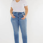 Plus Size High Rise Slim Straight Jeans | Kan Can - Pages & Parcels