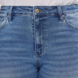 Plus Size High Rise Slim Straight Jeans | Kan Can - Pages & Parcels
