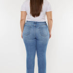 Plus Size High Rise Slim Straight Jeans | Kan Can - Pages & Parcels