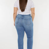Plus Size High Rise Slim Straight Jeans | Kan Can - Pages & Parcels