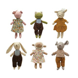 Plush Animal in Clothes, Multi Color, 6 Styles - Pages & Parcels