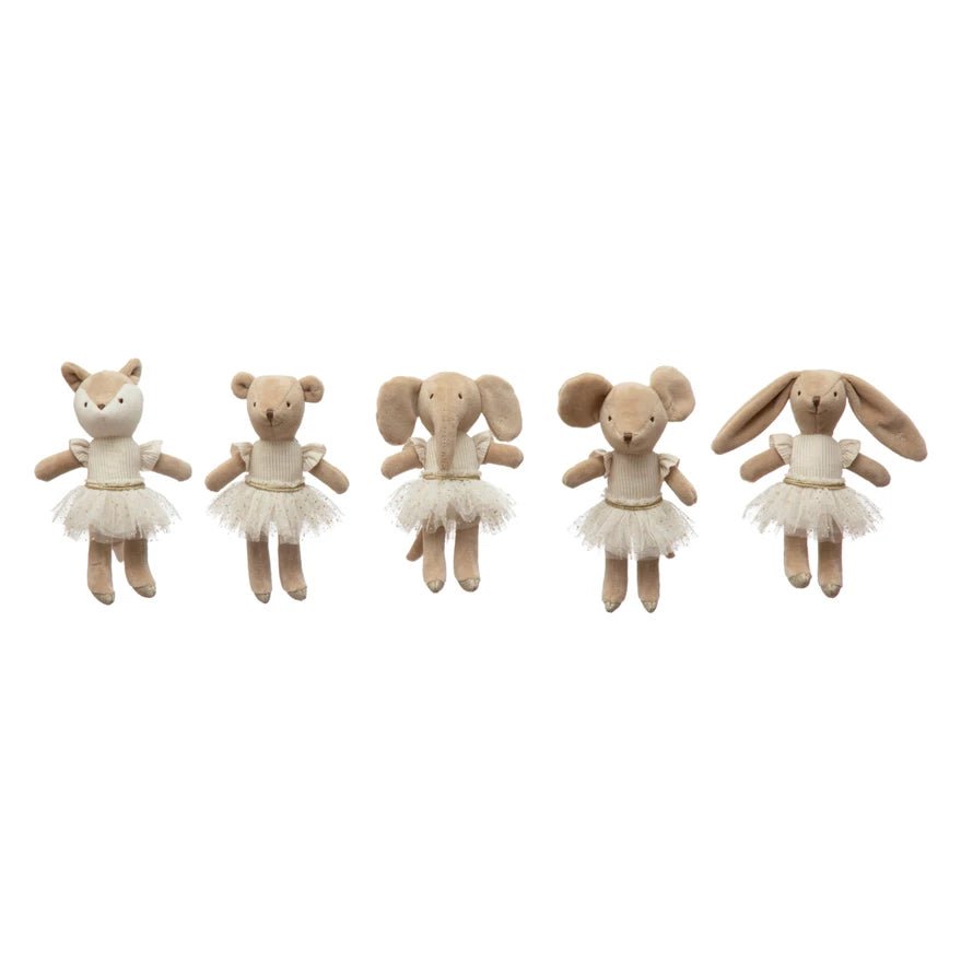 Plush Ballerina Animal, 5 Styles - Pages & Parcels