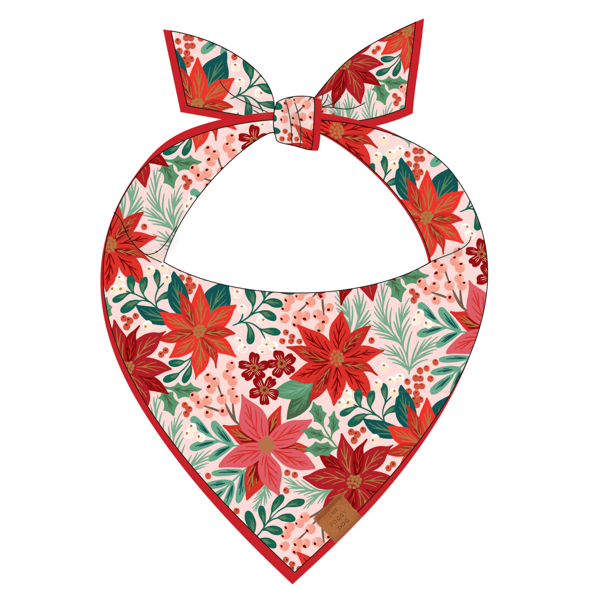Poinsettia Dog Bandana - Pages & Parcels