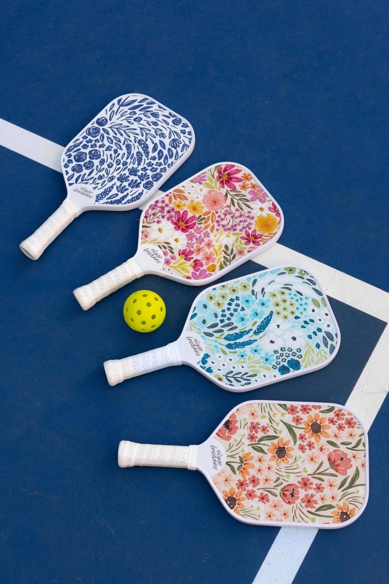 Porcelain Floral Pickleball Paddle - Pages & Parcels