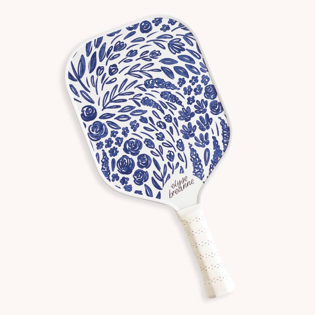 Porcelain Floral Pickleball Paddle - Pages & Parcels