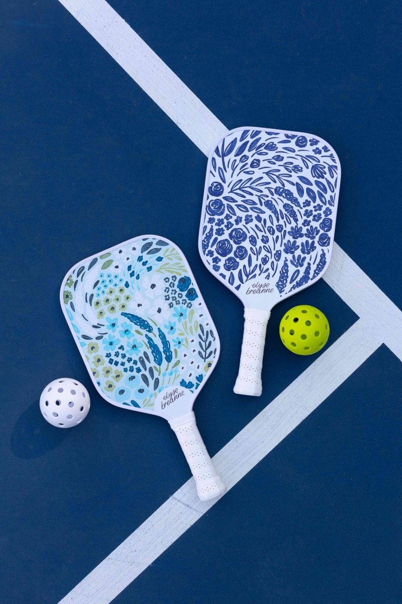 Porcelain Floral Pickleball Paddle - Pages & Parcels