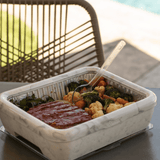 Premium Set - Pan Frame w/ Lid & Hot or Cold Gel Pack - Marble - Pages & Parcels