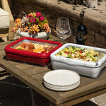 Premium Set - Pan Frame w/ Lid & Hot or Cold Gel Pack - Red - Pages & Parcels