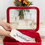 Premium Set - Pan Frame w/ Lid & Hot or Cold Gel Pack - Red - Pages & Parcels