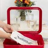 Premium Set - Pan Frame w/ Lid & Hot or Cold Gel Pack - Red - Pages & Parcels