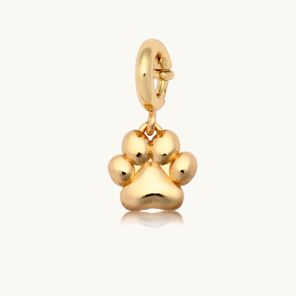 Puffy Paw Print - Charm - Pages & Parcels