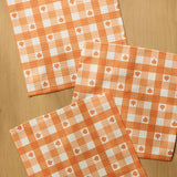 Pumpkin Check Dishcloth Set - Pages & Parcels