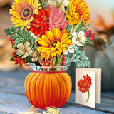 Pumpkin Harvest (8 Pop - up Greeting Cards) - Pages & Parcels