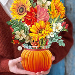 Pumpkin Harvest (8 Pop - up Greeting Cards) - Pages & Parcels
