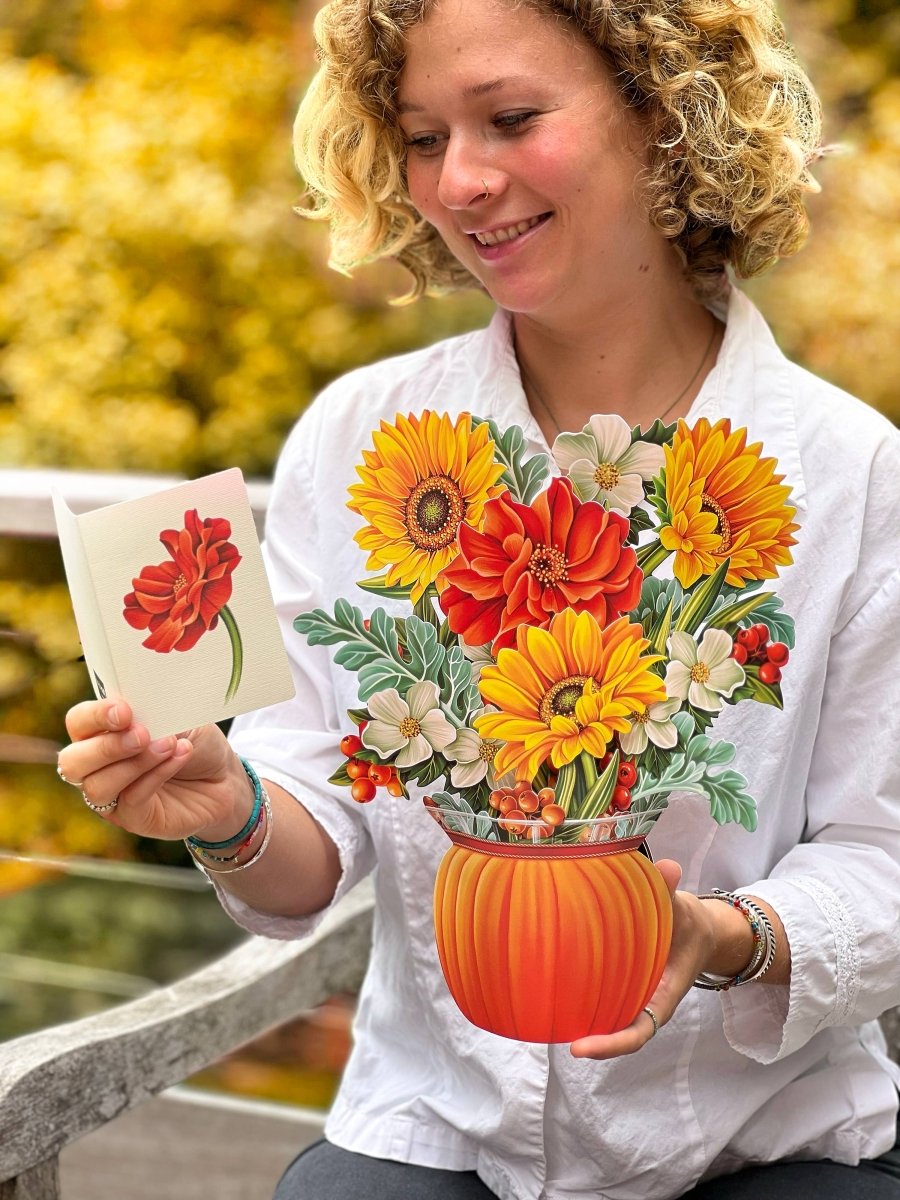 Pumpkin Harvest (8 Pop - up Greeting Cards) - Pages & Parcels
