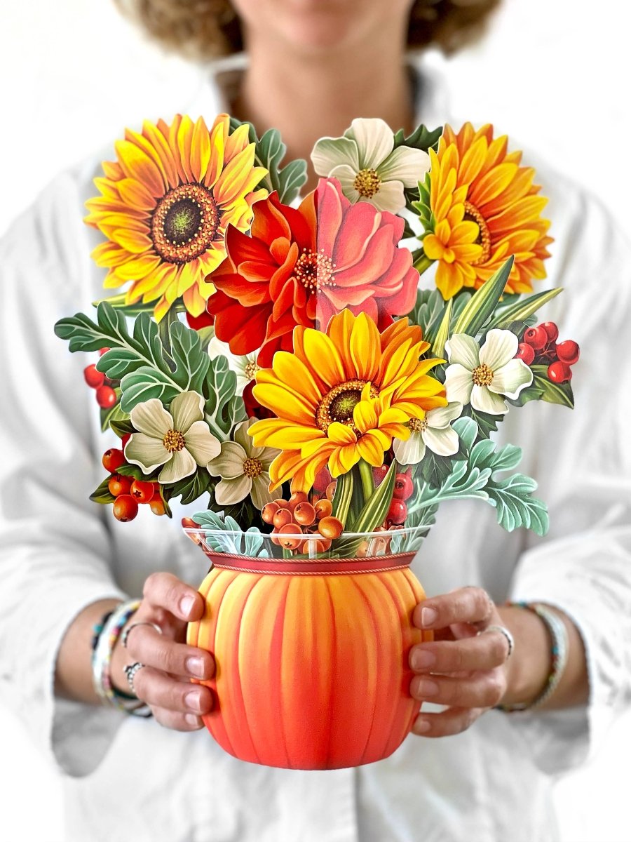 Pumpkin Harvest (8 Pop - up Greeting Cards) - Pages & Parcels