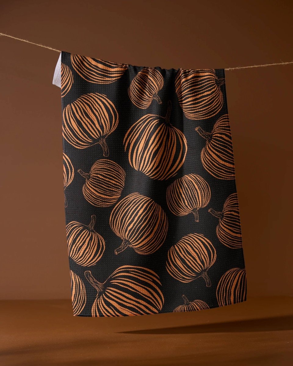 Pumpkin Noir Tea Towel - Pages & Parcels