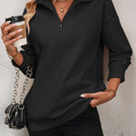 Quarter Zip Cozy Pullover - Pages & Parcels