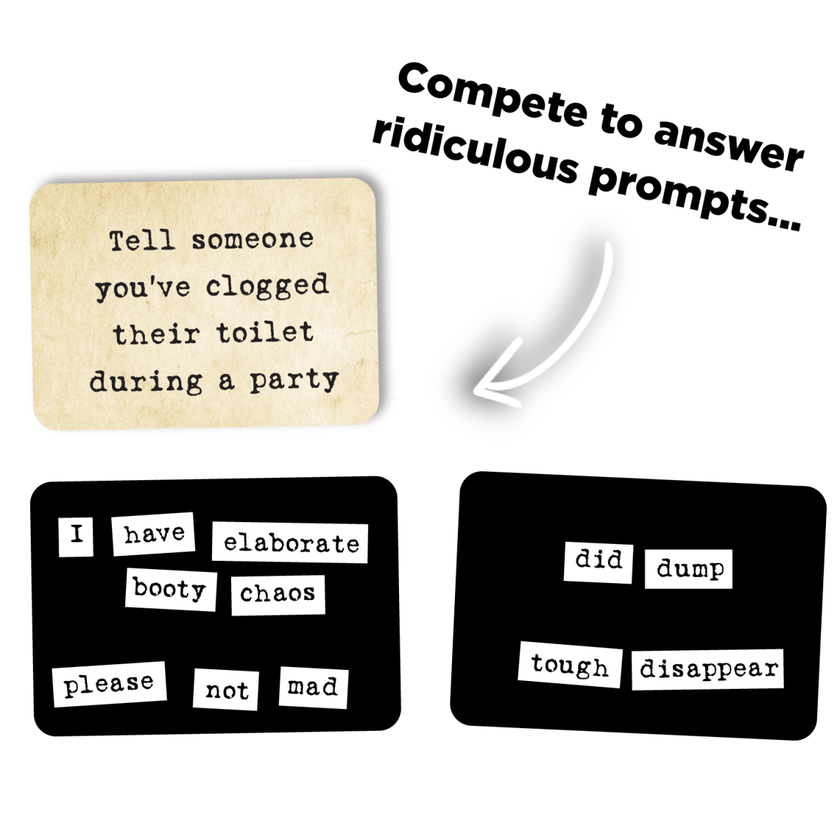 Ransom Notes: The Ridiculous Word Magnet Game - Pages & Parcels