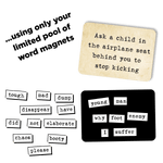 Ransom Notes: The Ridiculous Word Magnet Game - Pages & Parcels