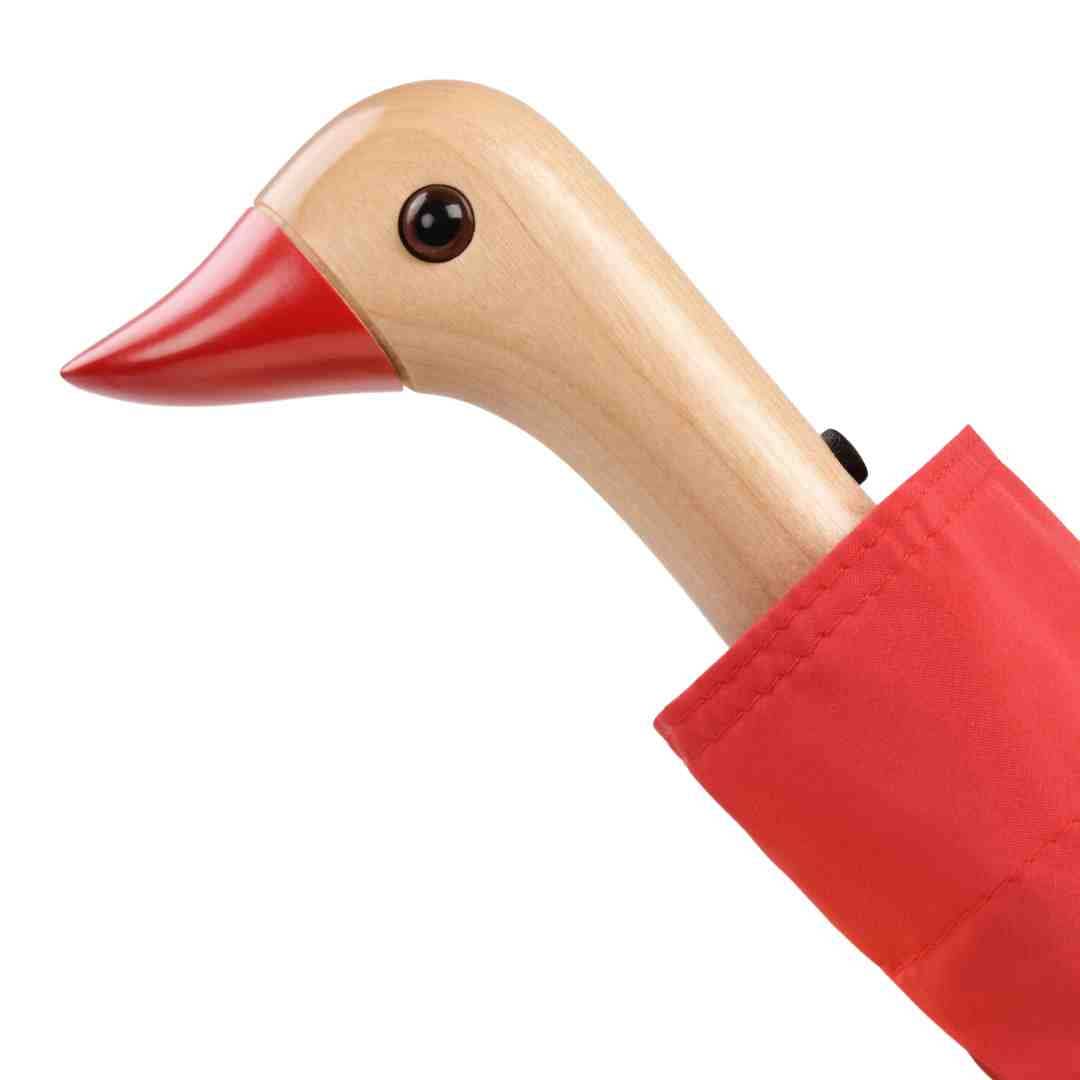 Red Compact Eco - Friendly Original Duckhead Umbrella - Pages & Parcels